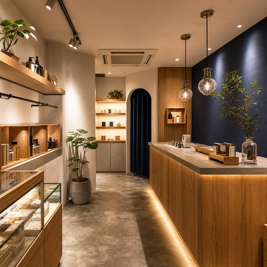 店舗内装会社のM&A対象として使う完成店舗内装のイメージ